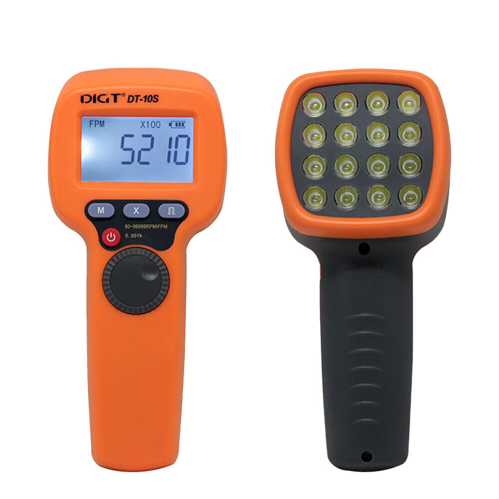 Handheld Digital Stroboscope LED Flash Strobe Tachometer Speed Tester 2024
