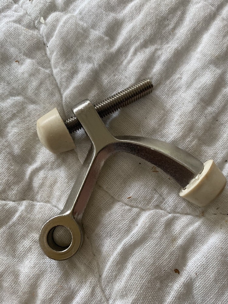 doorstop protector satin nickel new