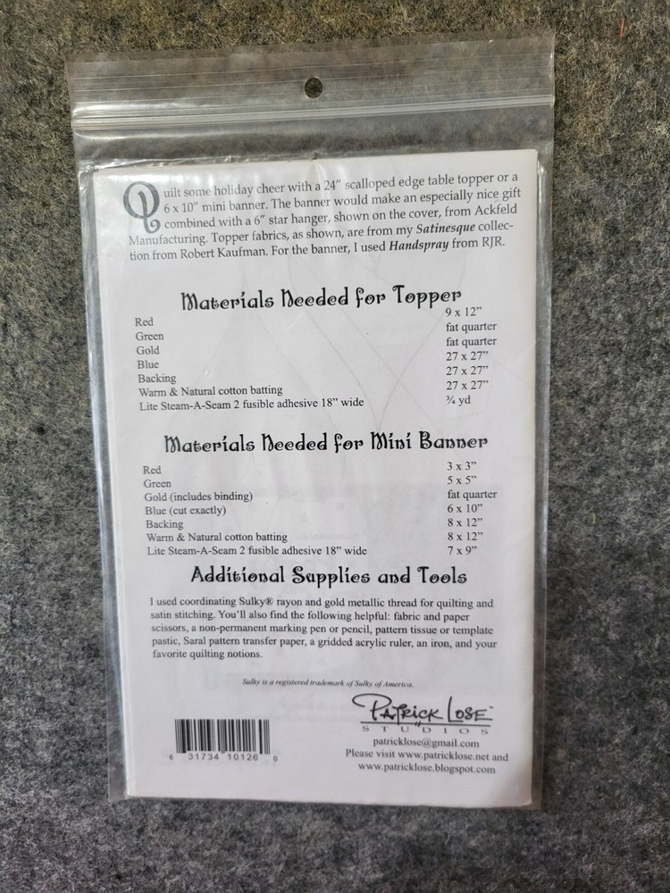 New Christmas Compass Quilt Pattern by Patrick Lose Studios