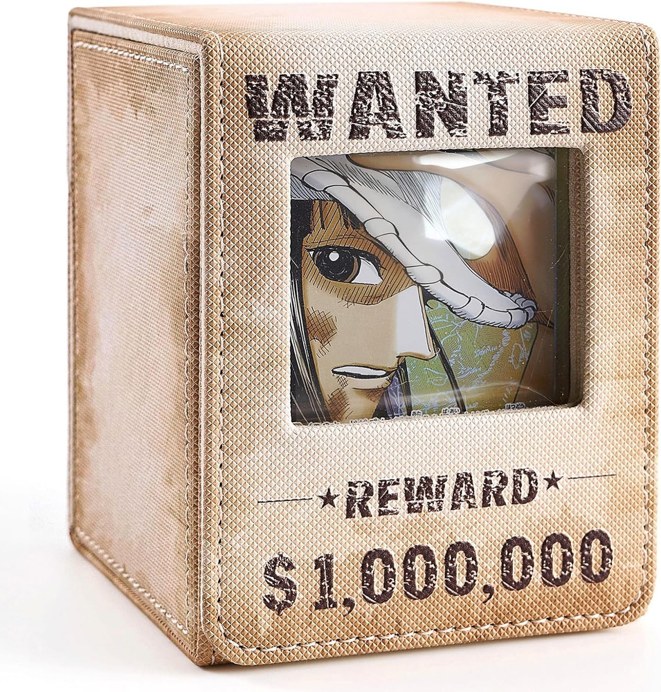 Wanted Poster Themed Deck Box with Commander Display, MTG Card Deck Case Fit 120