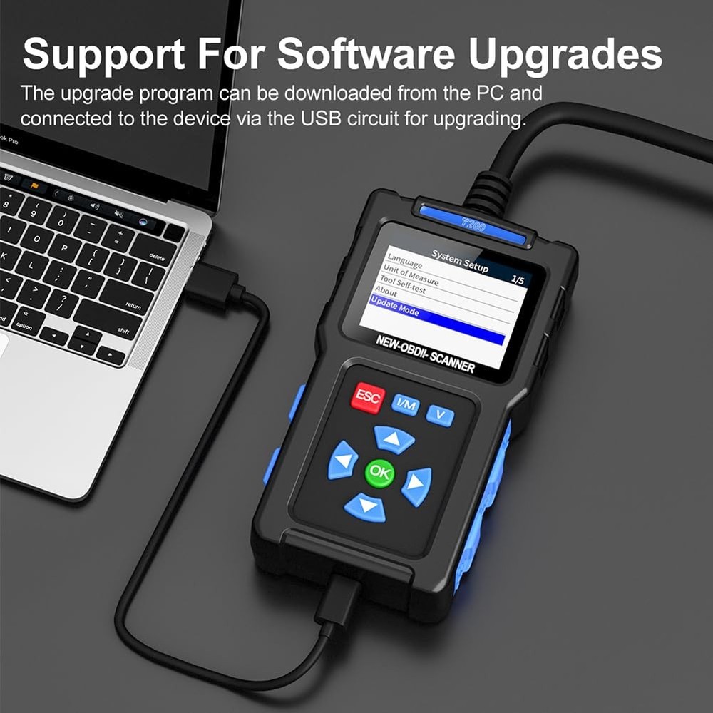 OBD2 Scanner Diagnostic Tool for Check Engine Light Emissions Readiness
