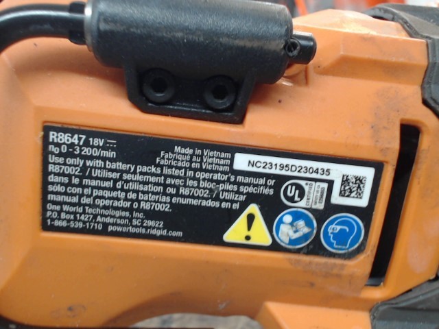 RIDGID TOOLS R8647 (ASA065872)