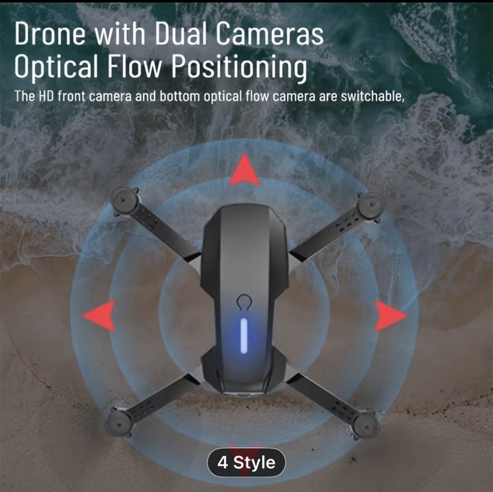 Dual Camera RC Quadcopter Drone with Optical Flow Positioning, App Control