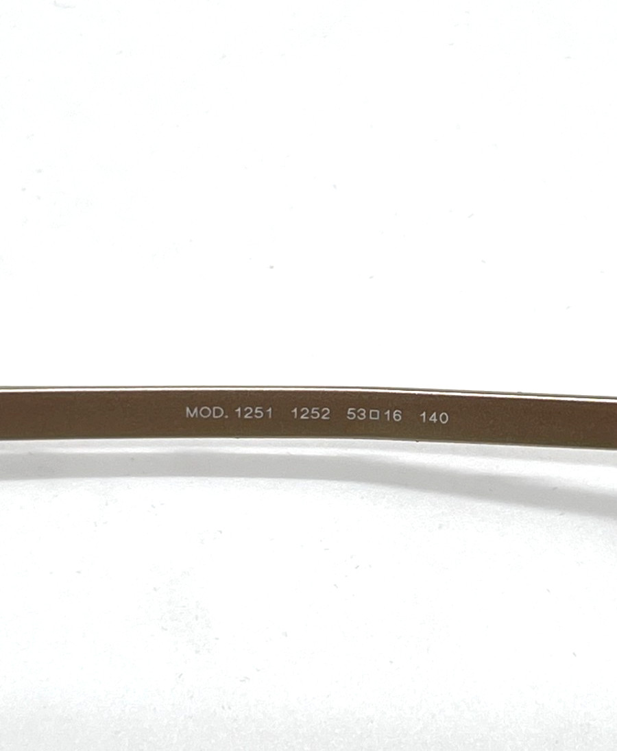 VERSACE 1251 1252 Women Eyeglasses 53-16-140 Pale Gold 100% Authentic