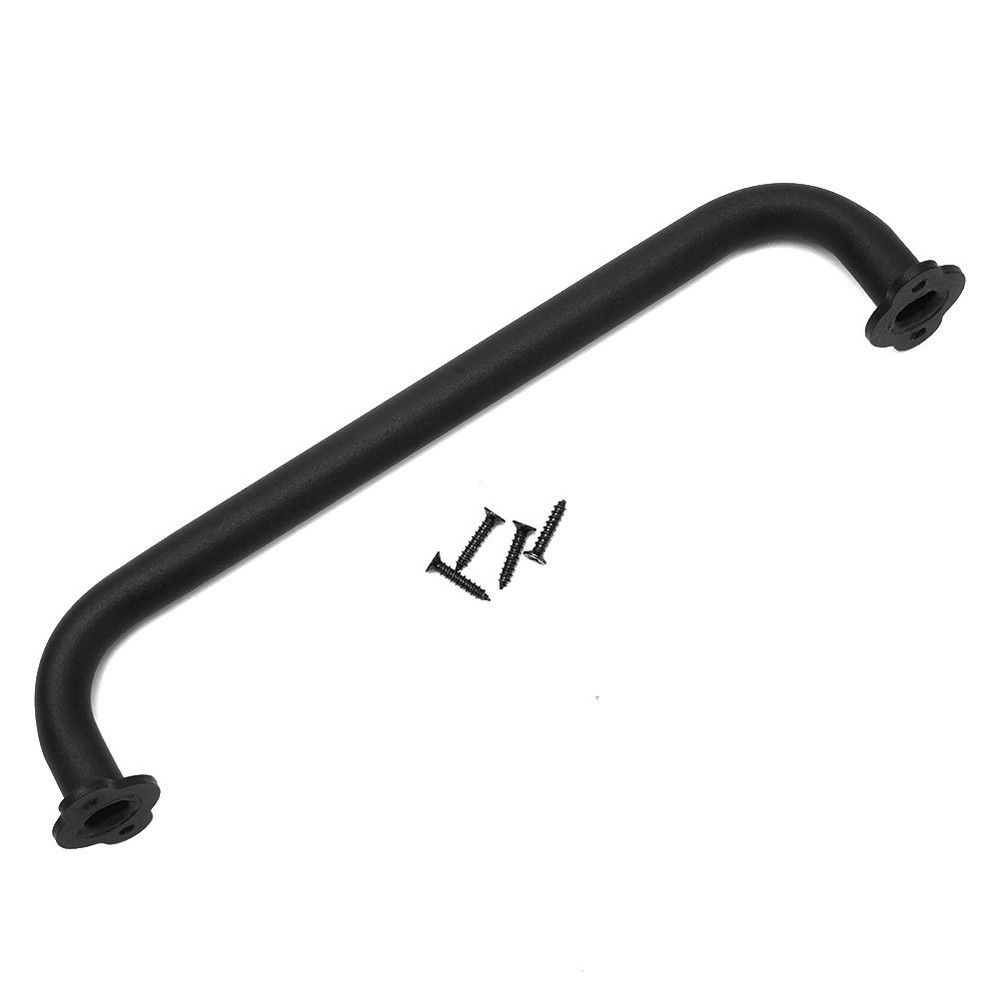 Sliding Barn Door Pull Flush Handle Gate Hardware Set Matte Black Carbon steel