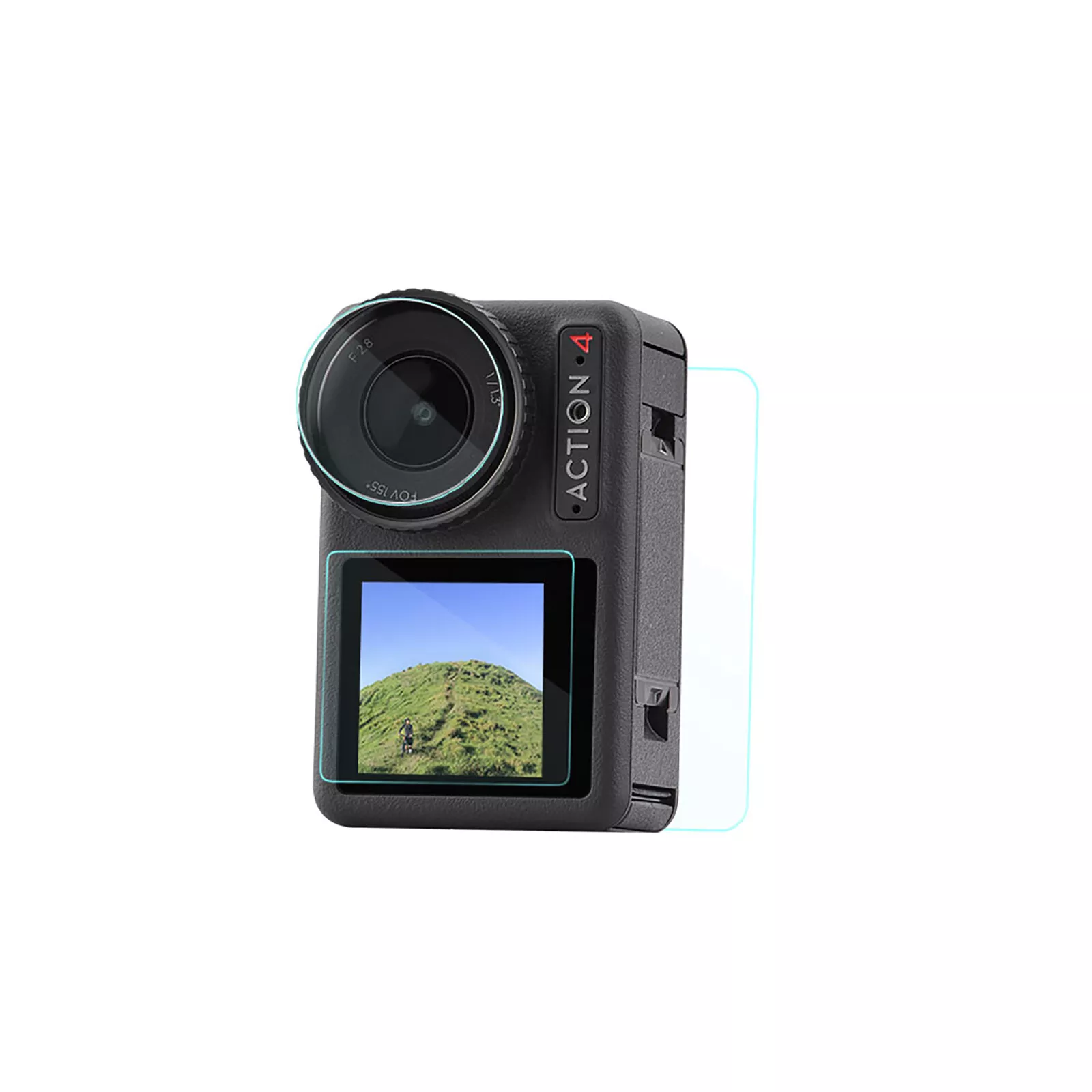 For DJI OSMO ACTION 4 Camera Screen Protector Lens HD Tempered Glass Film
