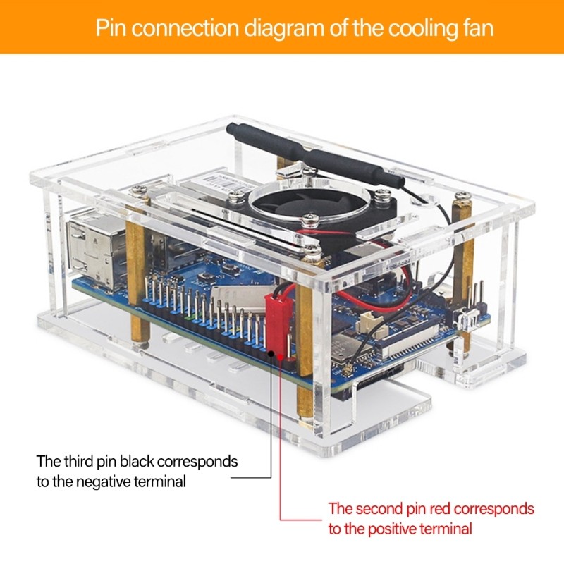 Acrylic Shell Box High Transparent For PI 4A Featuring Easy Installation