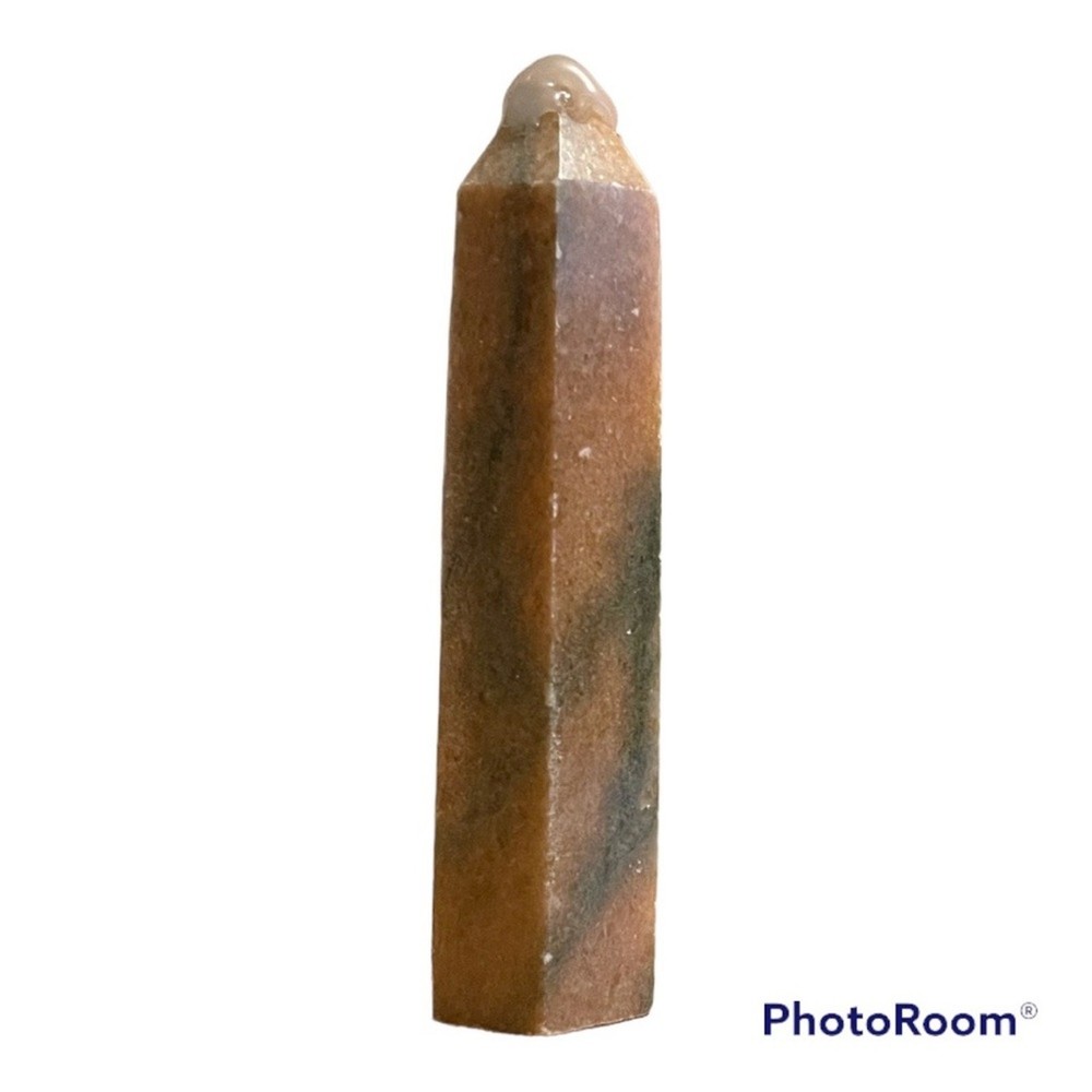 Orange & Green Calcite Tower