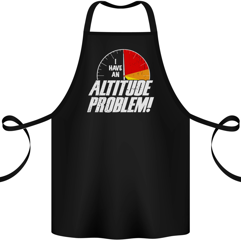 Altitude Problem Skydiving Freefall Funny Cotton Apron 100% Organic