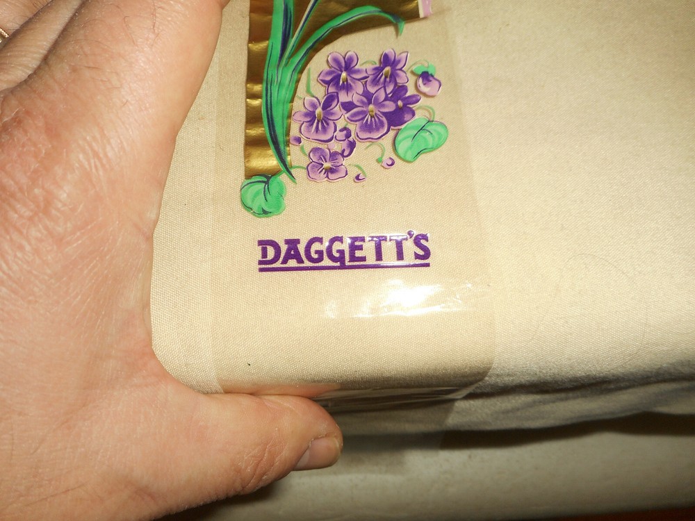 Vintage Daggett's Boston MA EASTER Chocolates Cellophane Candy Wrapper 1950's