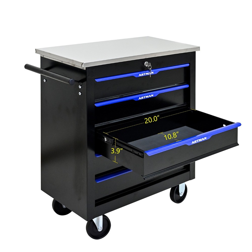 5 Drawer Rolling Tool chest, Tool Organizer, Splicable, for Garage Workshop