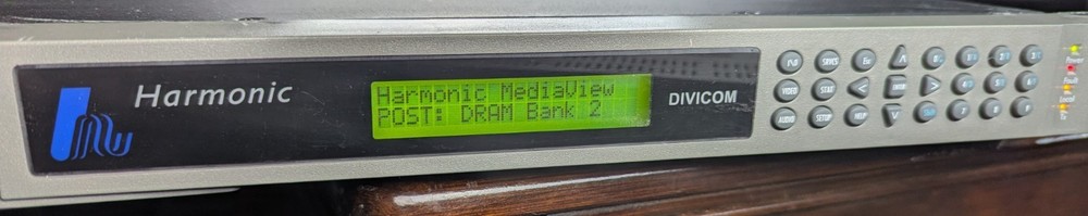 Harmonic DiviCom MV100 Broadcast Video Encoder Rack Unit – Powers On