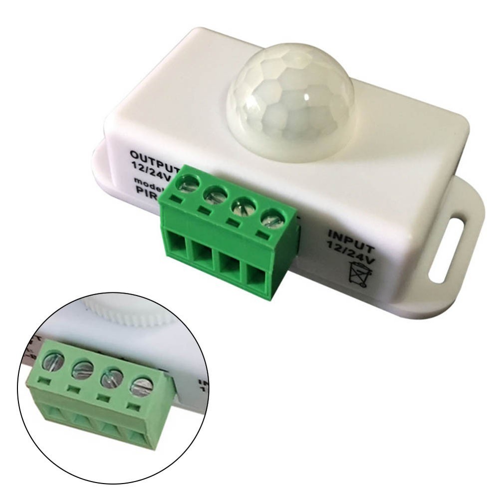 Smart PIR Motion Sensor Switch for 12V 24V LEDs Adjustable Lighting Duration