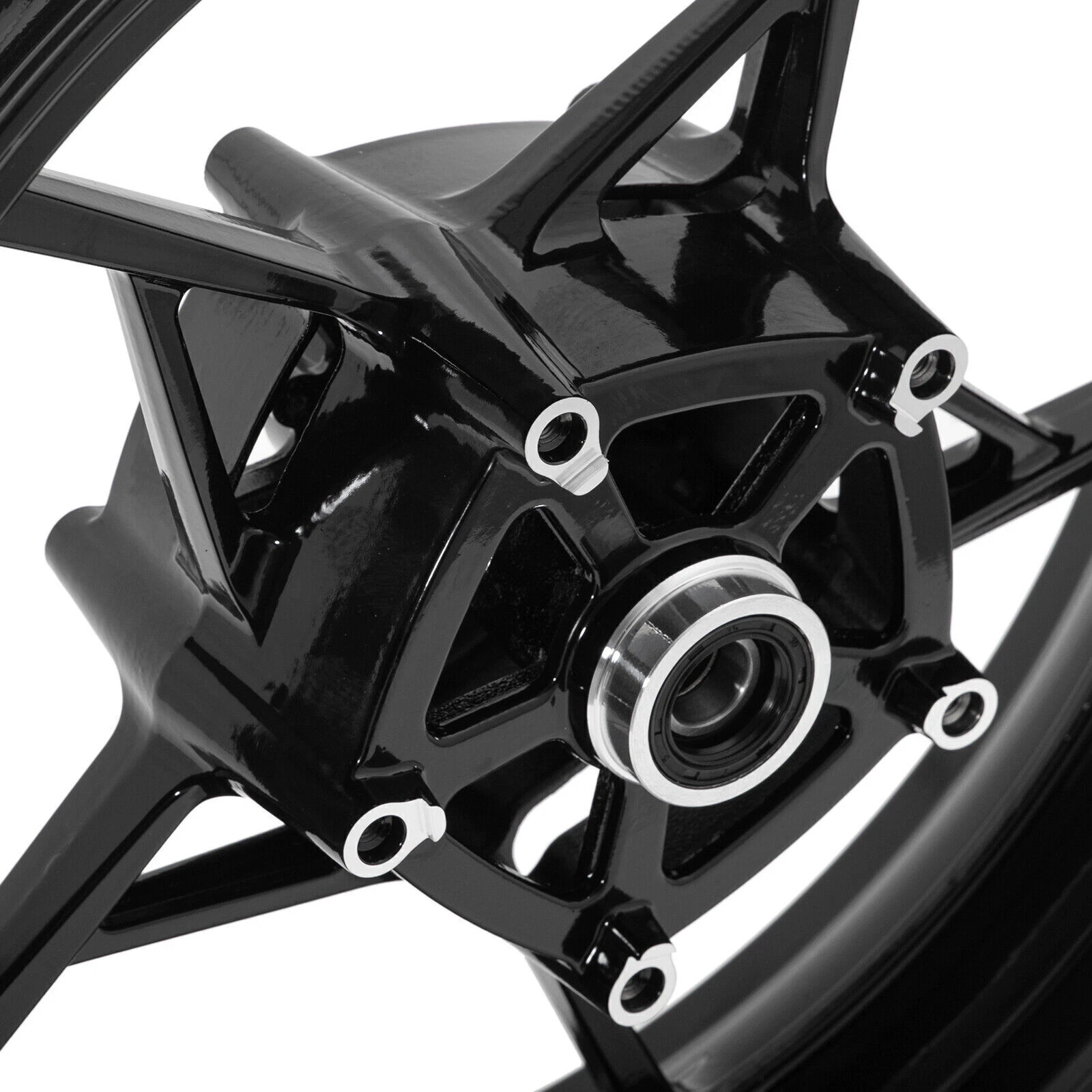 17"x3.5" Gloss Black Front Wheel Rim For Kawasaki Z900 Z650 Ninja 650 17-24