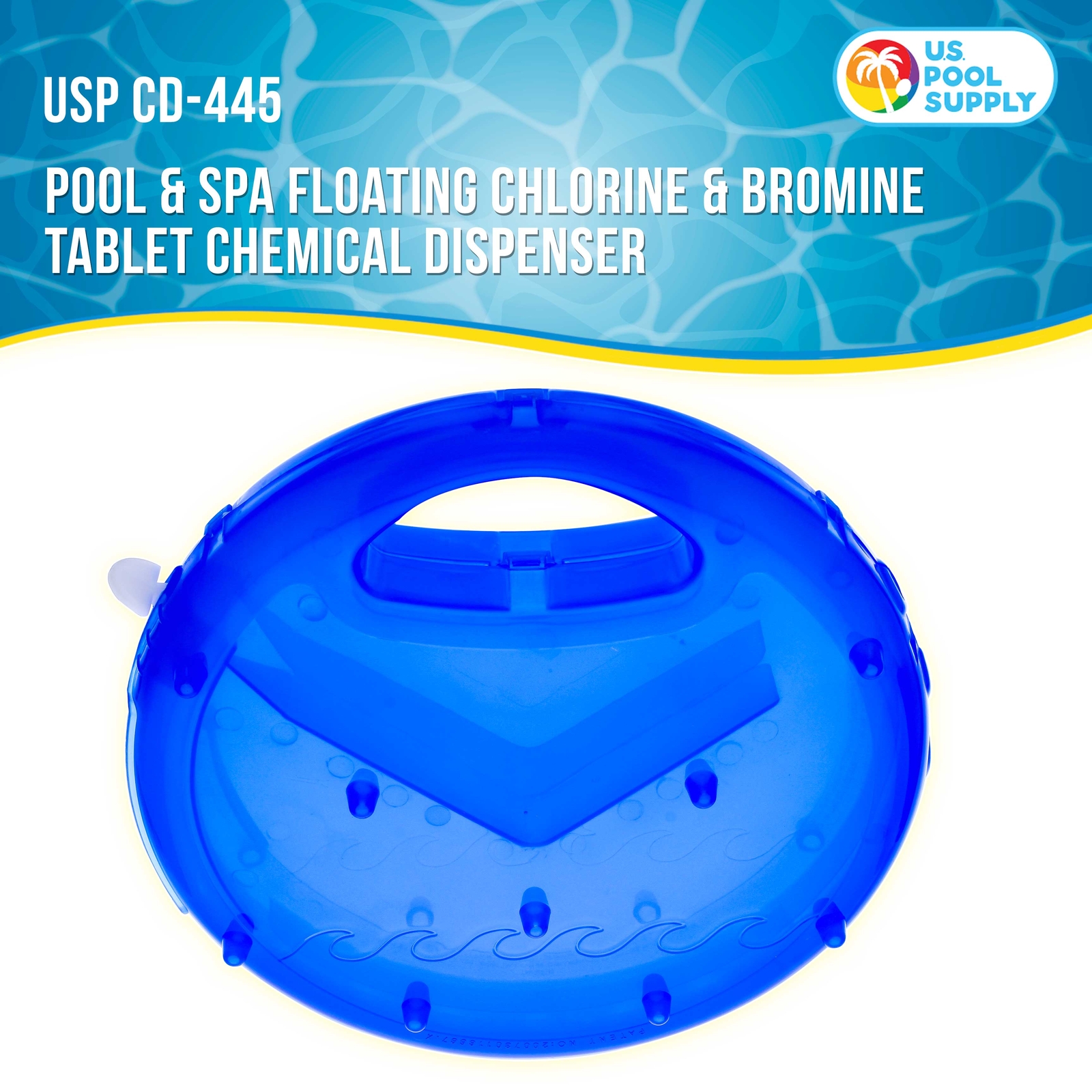U.S. Pool Supply Pool & Spa Floating 3" Tablet Circle Chemical Dispenser
