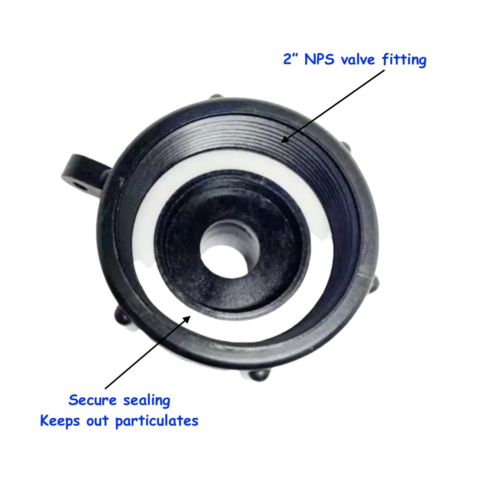 275 330 IBC TOTE TANK DRAIN ADAPTER FINE THRD 2 NPTX MALE G HOSE ADAPTER