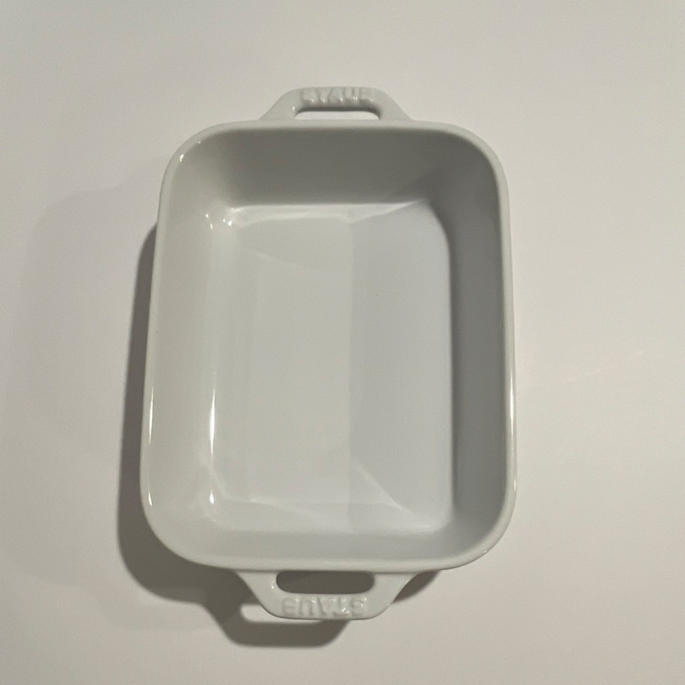 Staub Ceramic Rectangle Baking & Roasting Dish White