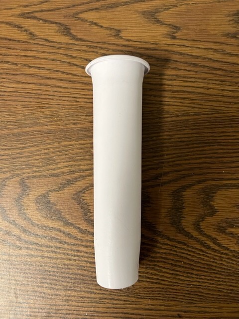 8-1/2" Rounded WHITE RUBBER ROD HOLDER INSERT LINER - FISHING BOATING POLE