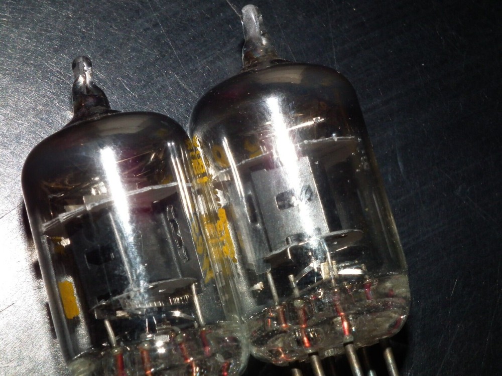 Matched Pair 6096 Western Electric USA Square Getter 5654 6AK5W EF95 E95F