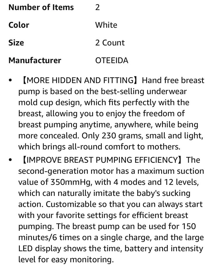Hands Free Breast Pump