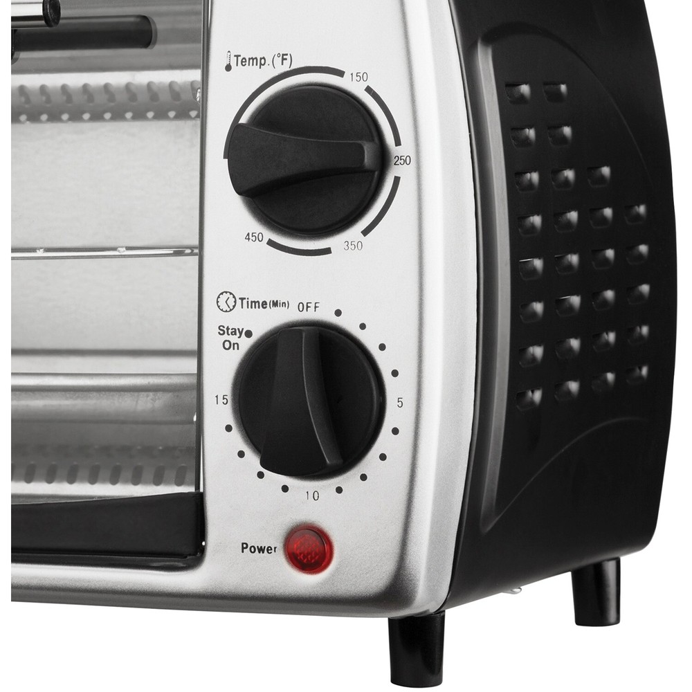 4-Slice Toaster Oven and Broiler (Black)