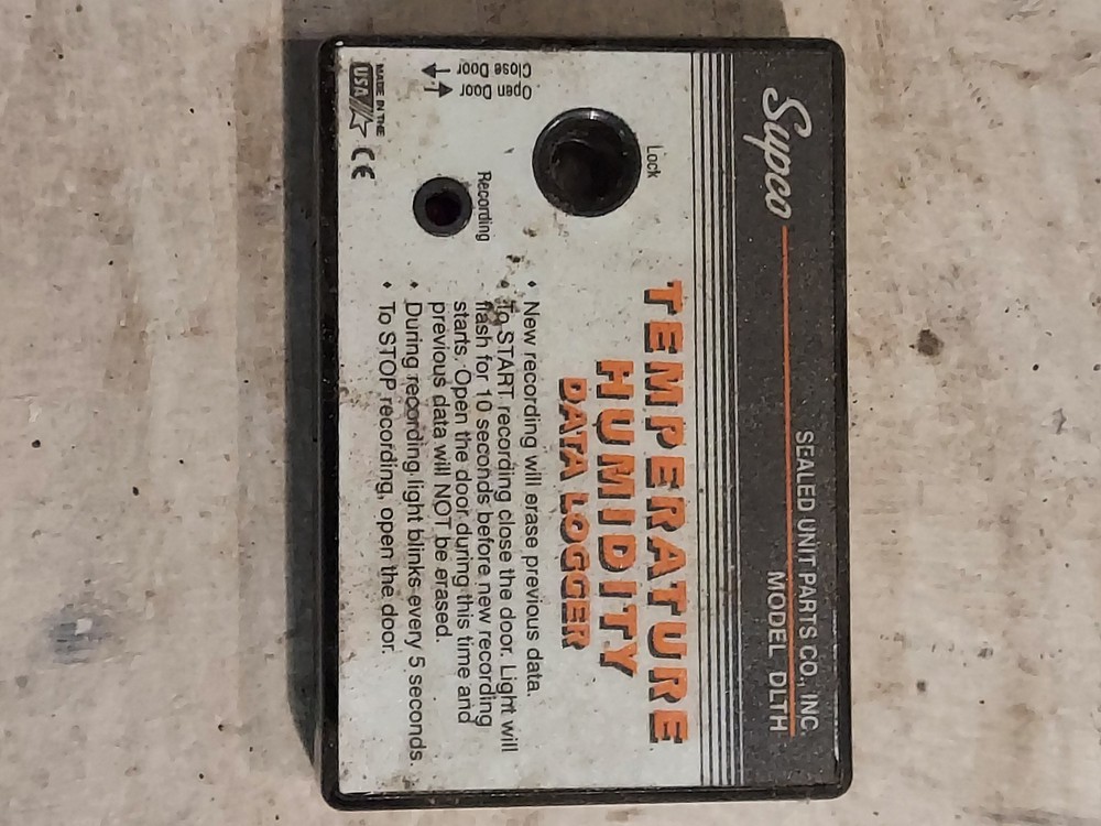 Supco Model DLTH Temperature & Humidity Data Logger