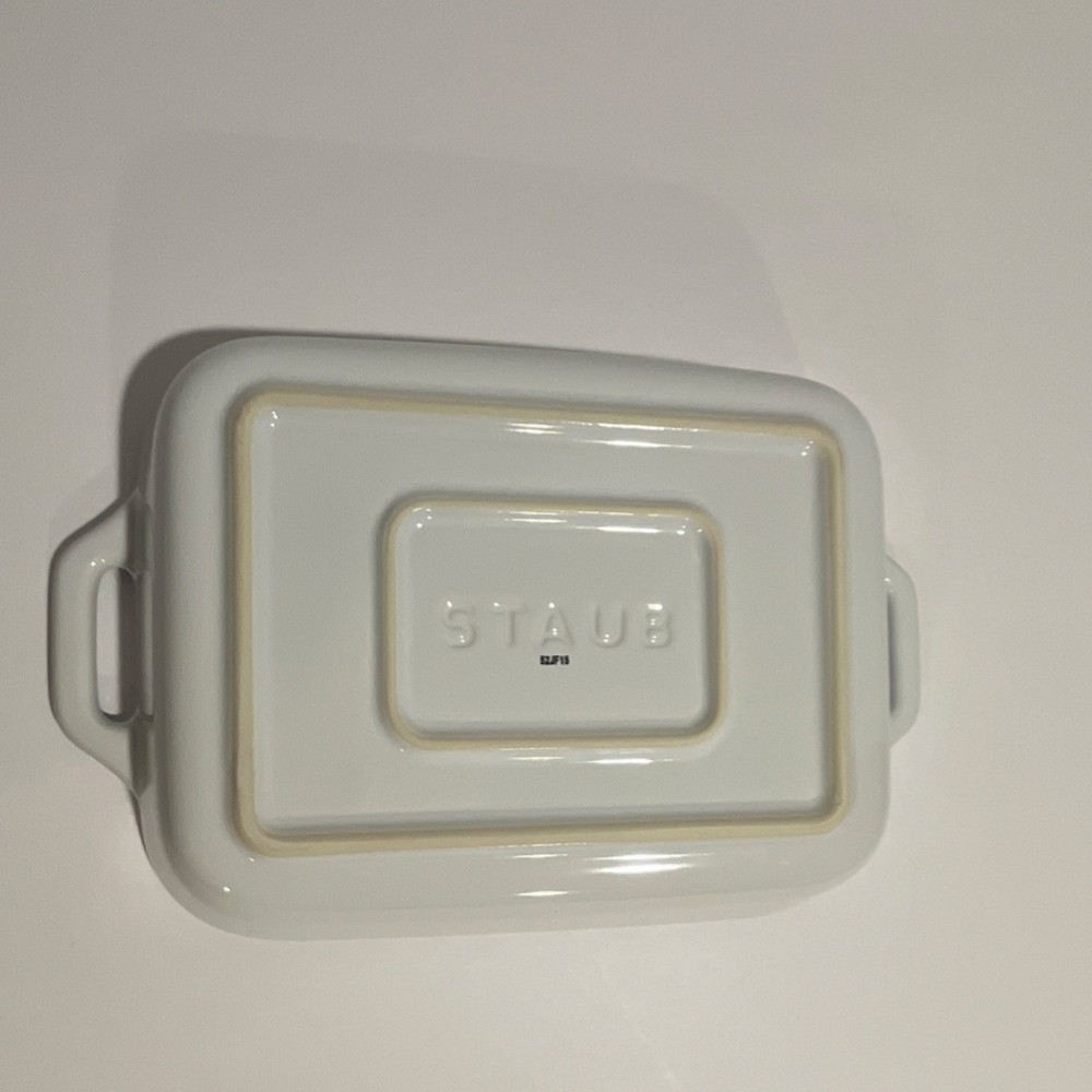 Staub Ceramic Rectangle Baking & Roasting Dish White