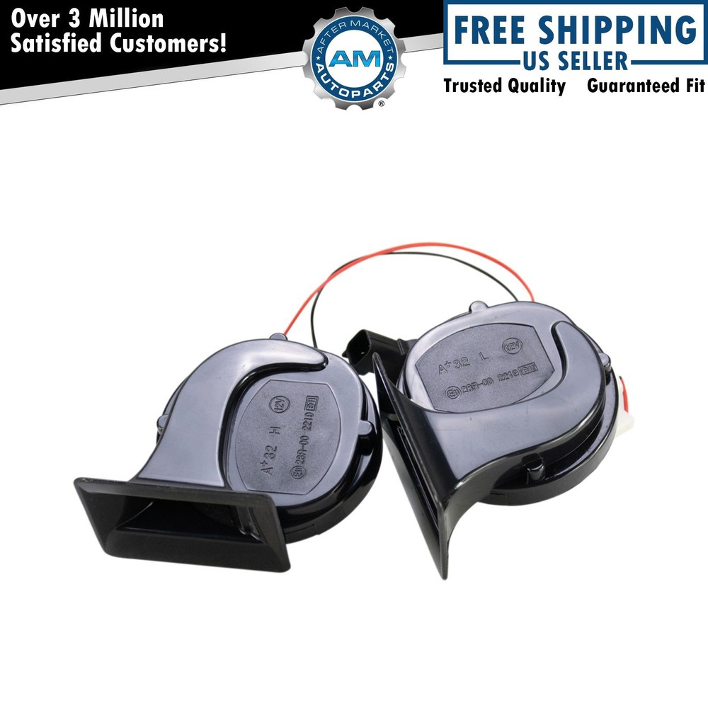 Dual Note High & Low Horn Assembly Fits 2013-2018 Ford C-Max 2012-2018 Focus