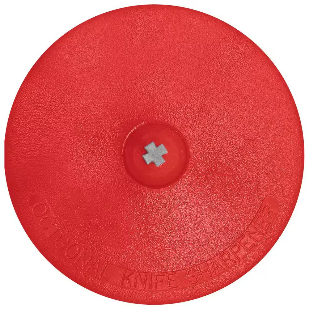 Tungsten Carbide Sharpener, Removeable Hand Guard in Red