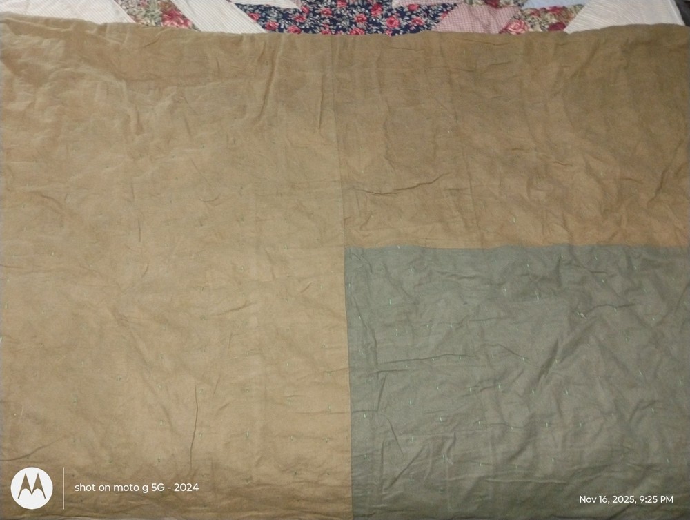 Vintage Handmade Patchwork Quilt - Full/Queen Size - Excellent Condition