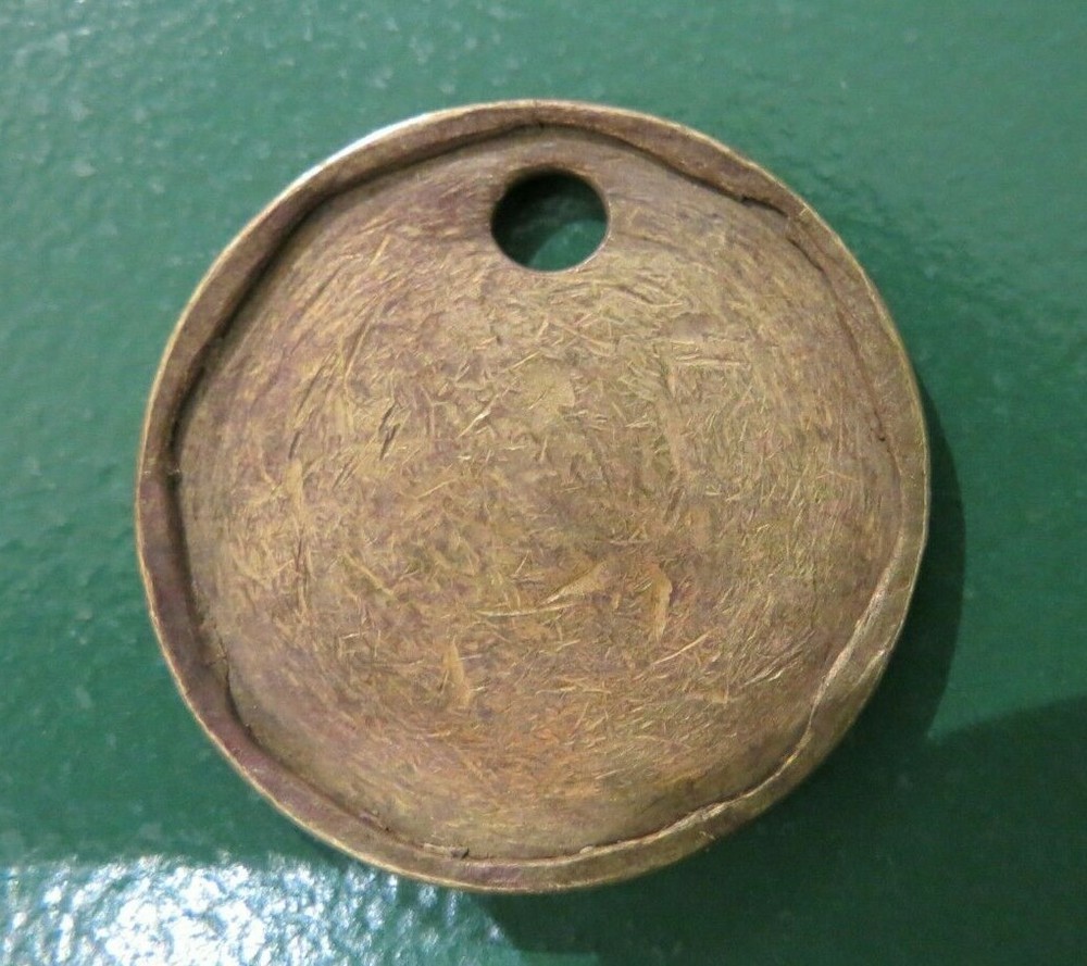 Colliery Pit Check Tally - marked Kellingley 1902