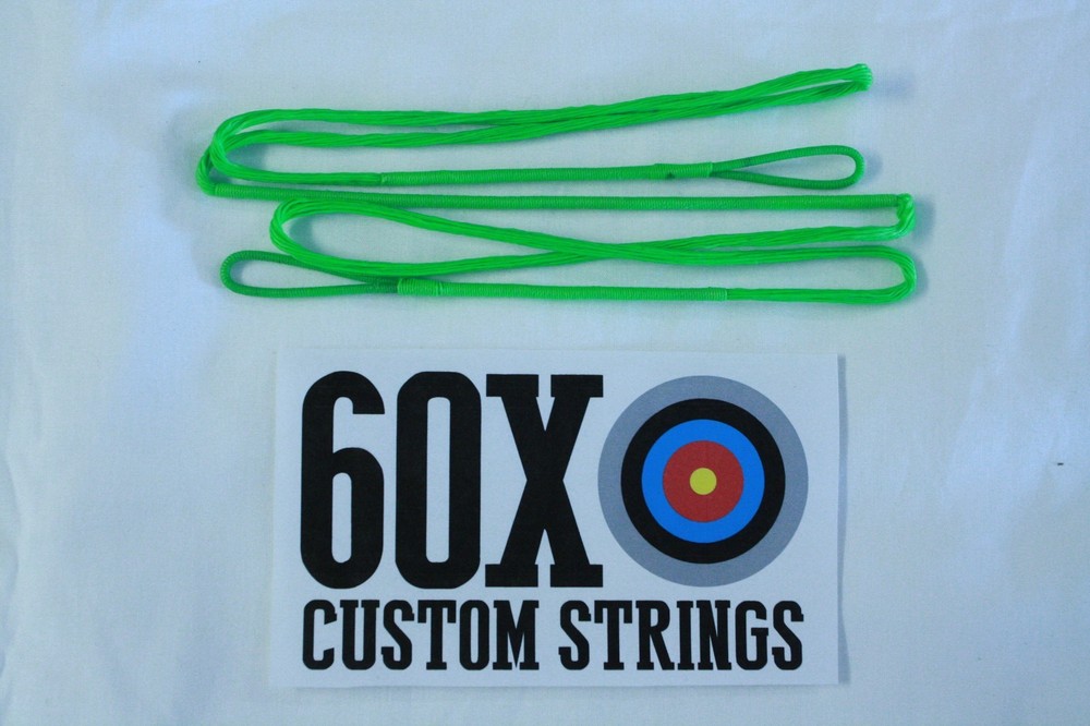 60X Custom Strings 57" Fast Flight Flo Green  Recurve Bowstrings Bow String