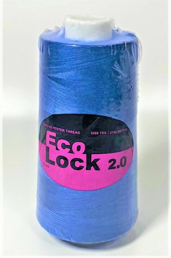 Eco-Lock 3,000 Yards 100% Polyester Thread - BLUE
