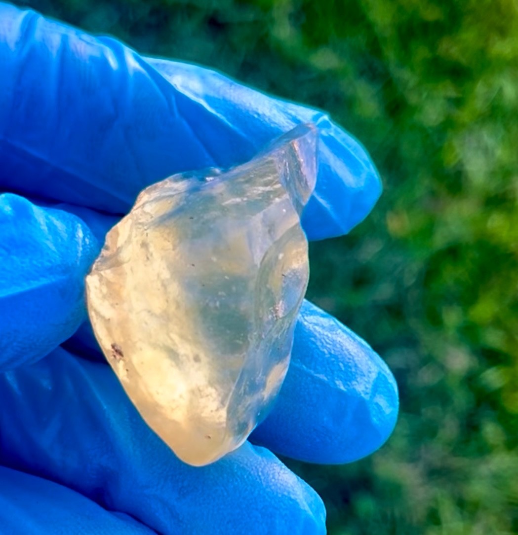 Libyan Desert Glass Meteorite Tektite impact specimen(115crt)Cristobalite Gem AA