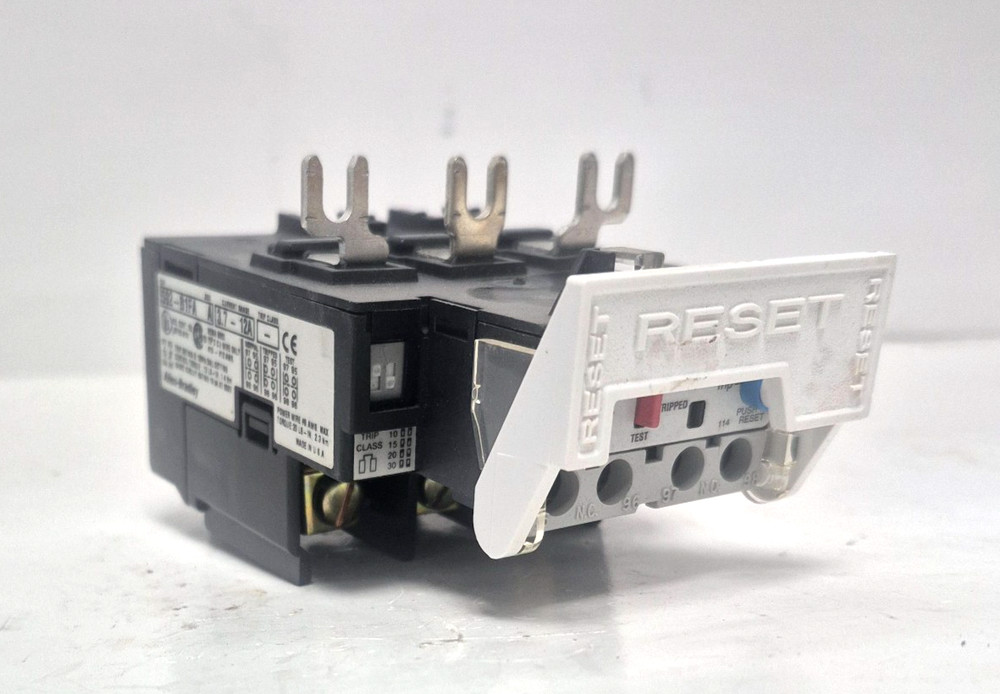 ALLEN-BRADLEY 592-B1FA SER. A SOLID STATE OVERLOAD RELAY 3.7-12A CURRENT RANGE