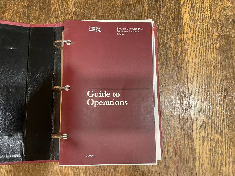 IBM Personal Computer Hardware Reference Library Guide To Operations
