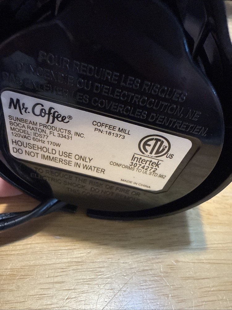 Mr. Coffee IDS77 Electric Grinder