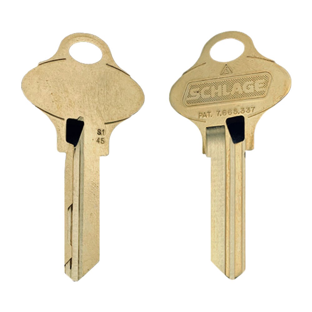 S145 Key Blank Brass