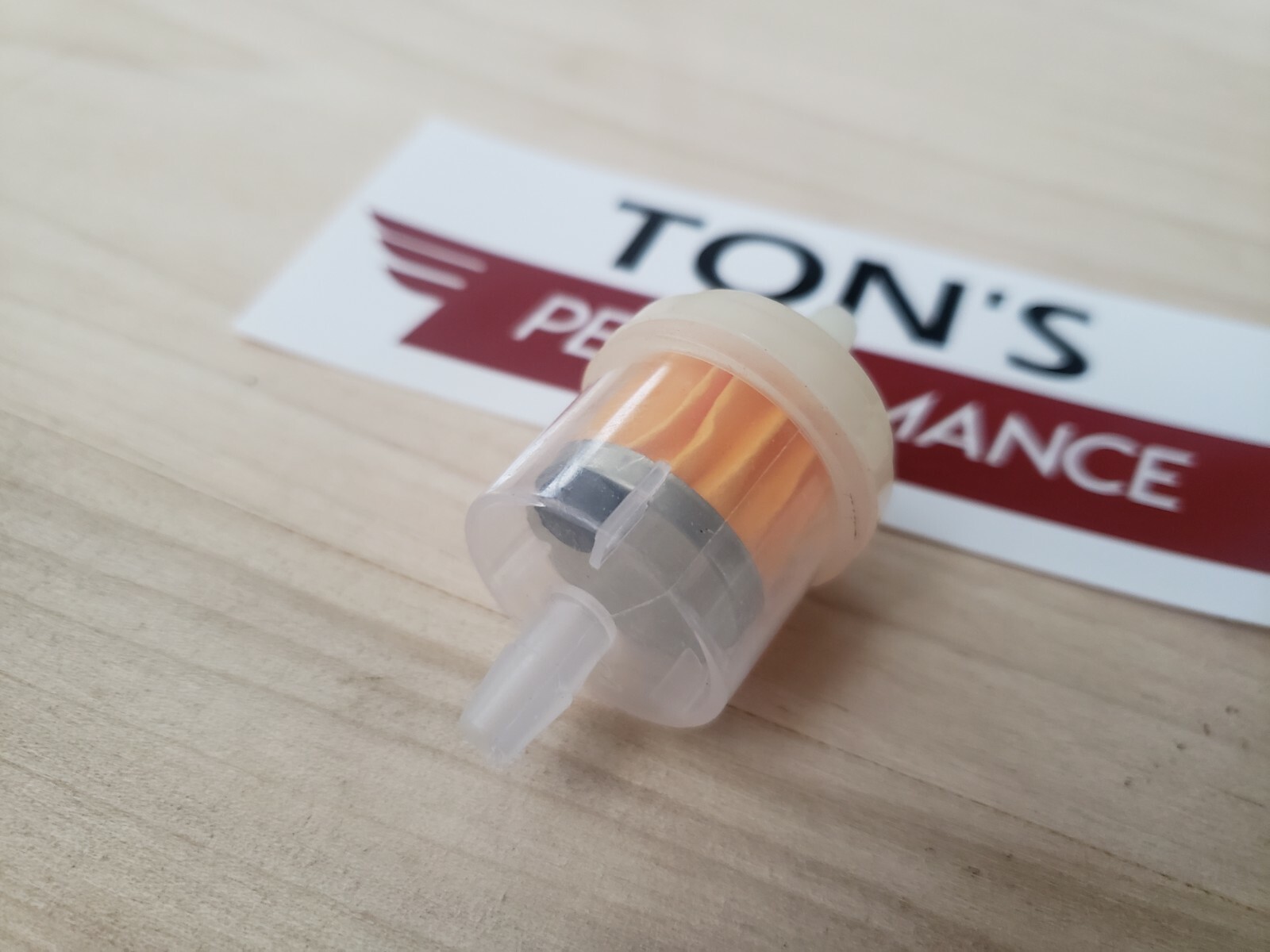 5 pack Motorcycle Gas Inline Fuel Filter Petrol Magnetic Pipes Lines 1/4" Tube