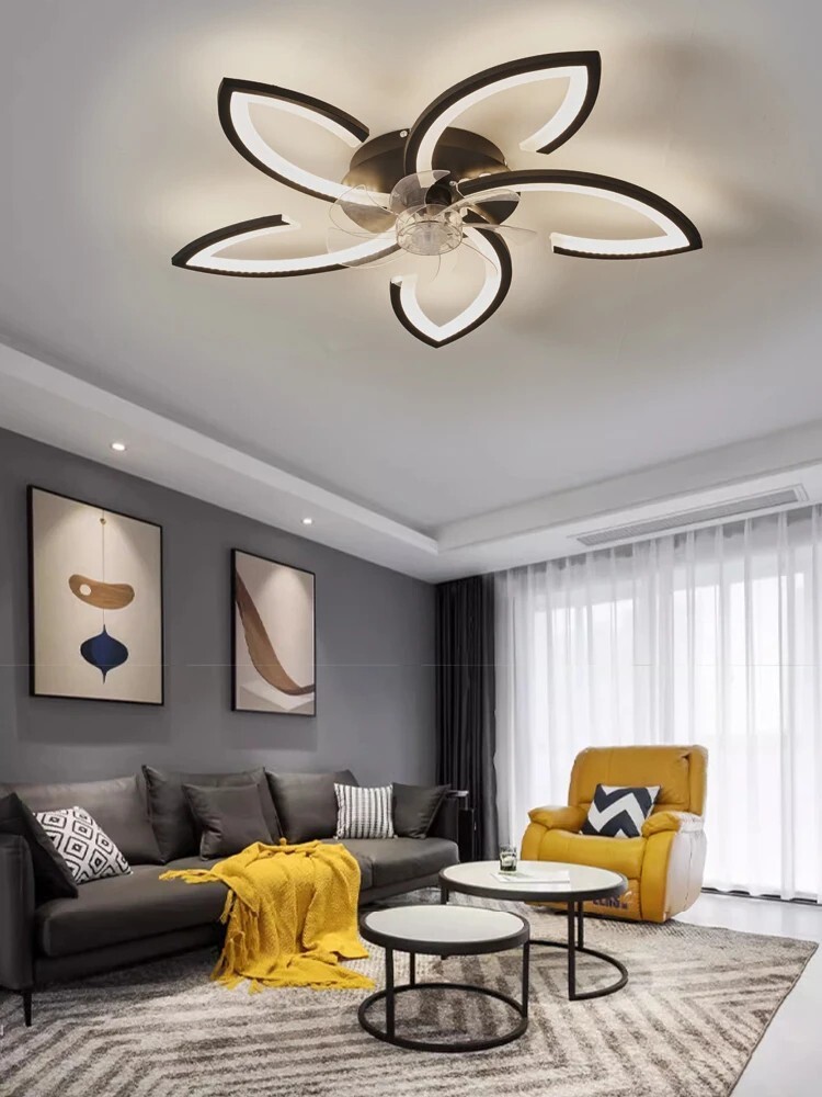 Modern Black LED Ceiling Fan