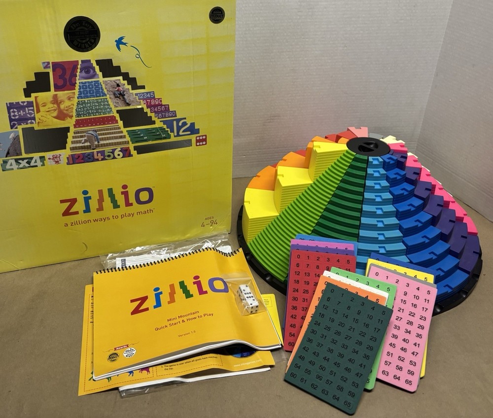 Zillio Math Mountain-Educational Learning Tool-Homeschool-STEM-Complete In Box