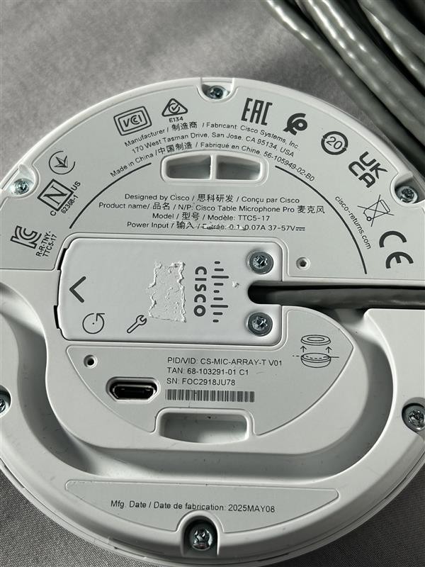 Cisco Table Microphone Pro | Used | Fully Tested