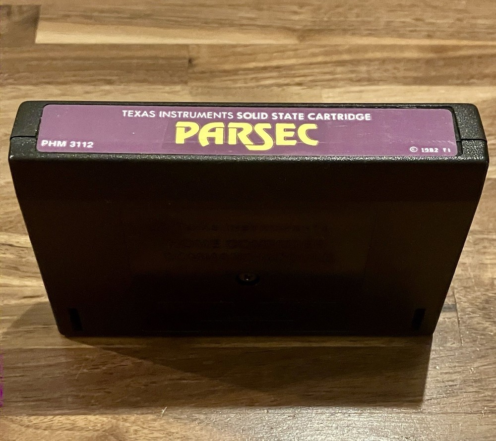 Parsec Texas Instruments TI-99/4A Home Computer Solid State Cartridge