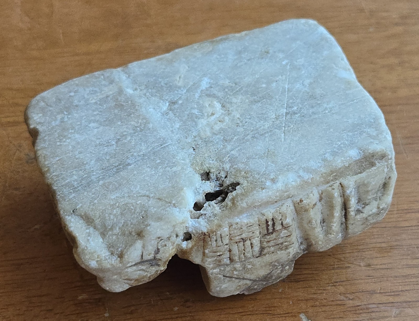 Antique Andean Carved Stone Illa Talisman Amulet Pre-Columbian Peru Andes