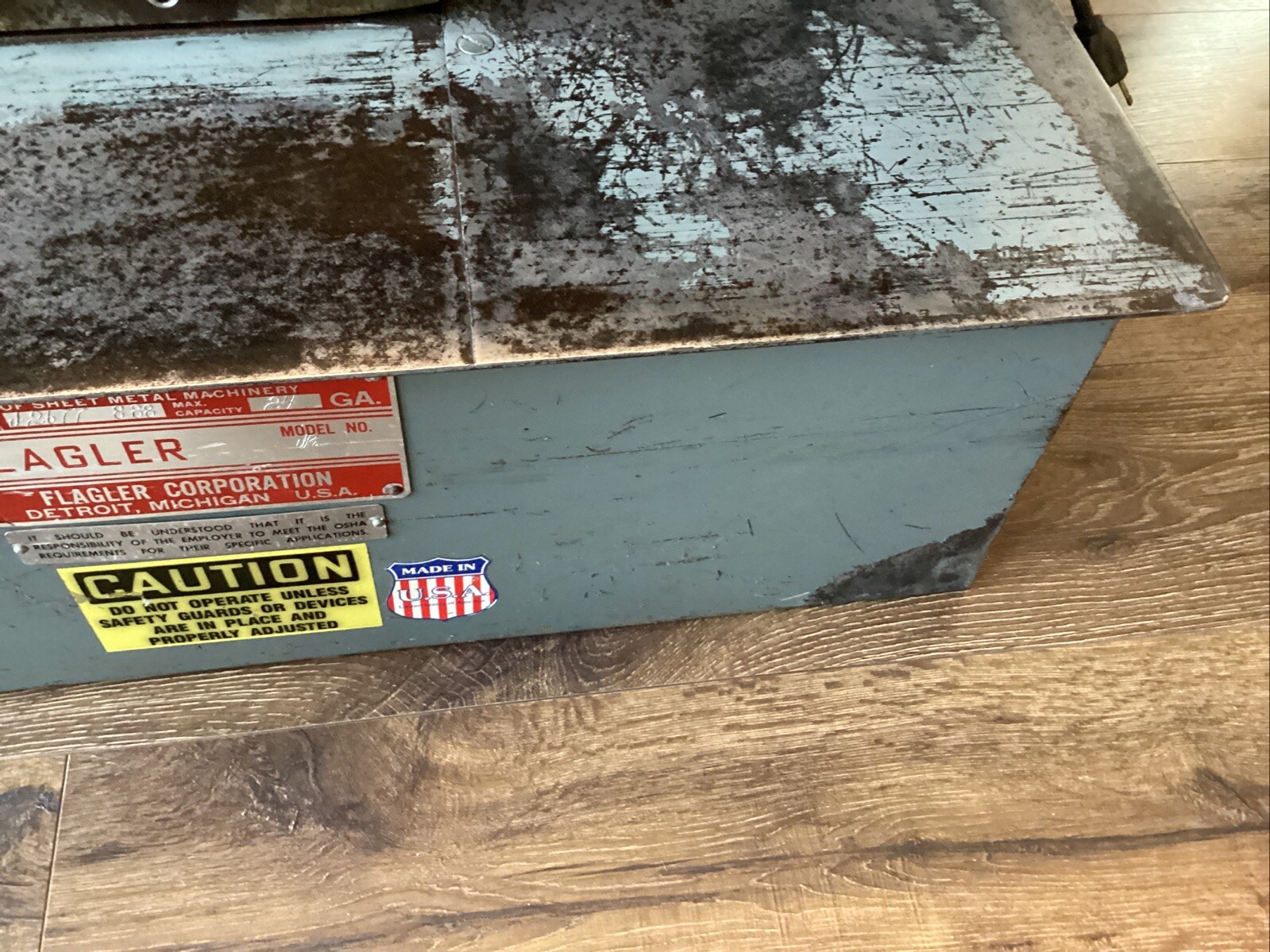 Flagler 24 Gauge Pittsburgh Machine HVAC Tested Lockformer Free Ship.