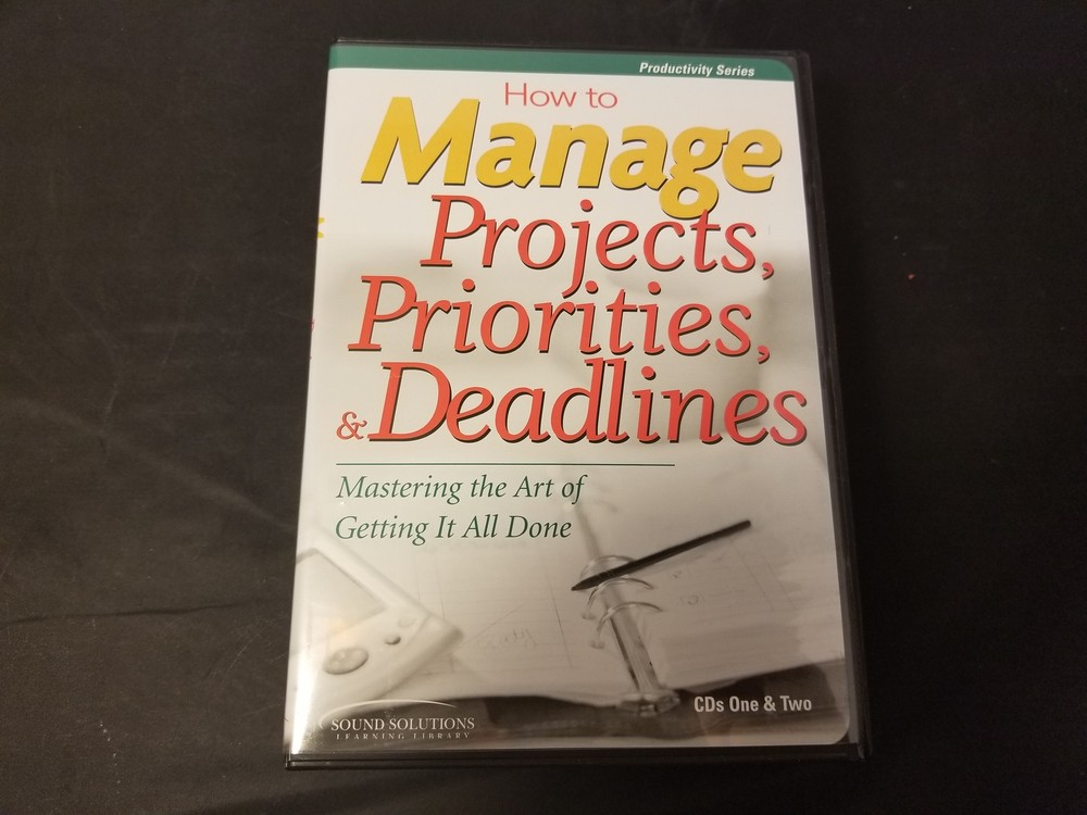 How To Manage Projects, Priorities, & Deadlines 6 CD Set Greg Kirch EUC