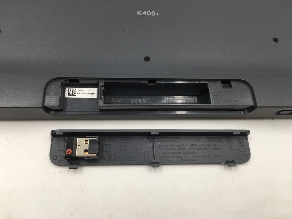 Logitech K400 Plus Wireless Keyboard for PC/TV/Laptop w/Touchpad Plus Receiver