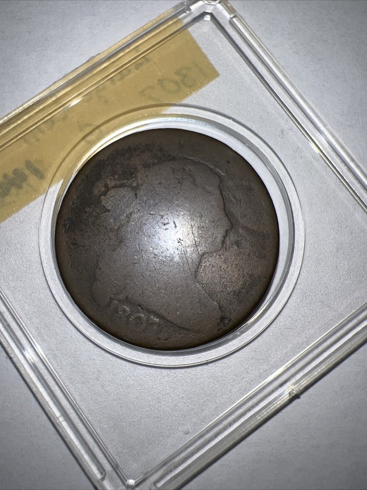 1807 Draped Bust Large Cent US 1 Cent Copper Penny Coin AG