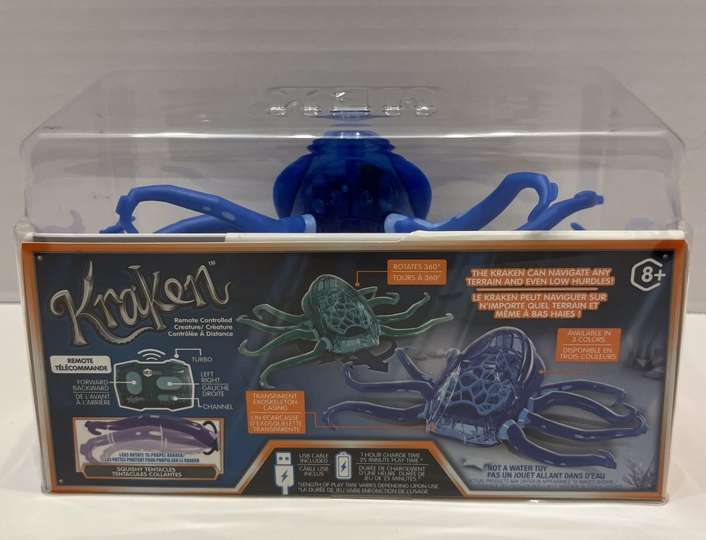 HEXBUG Kraken Blue - Remote Control - Rechargeable Battery - New