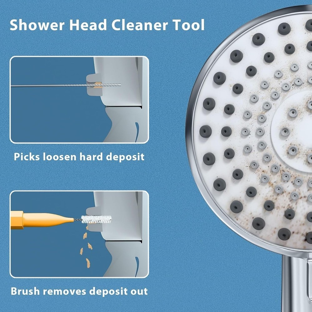 Multiplesize Shower Head Cleaner Tool, Shower Head Cleaning Brushes Small Hole,
